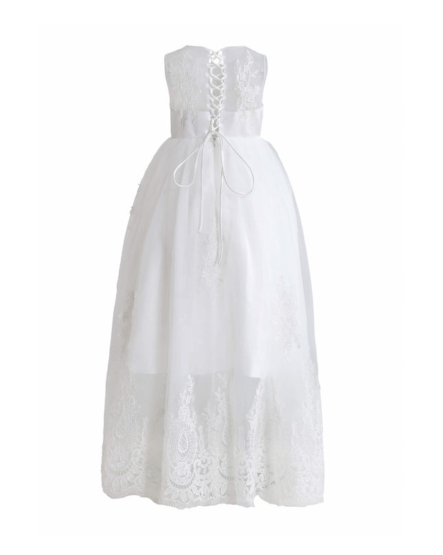 kids atelier tulleen White Avalora Lace Tulle Dress