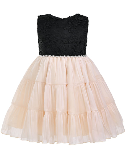 kids atelier tulleen Black Veyona Lace Tulle Dress