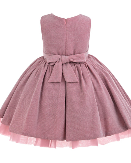 kids atelier tulleen Pink Isalyn Glitter Bow Dress