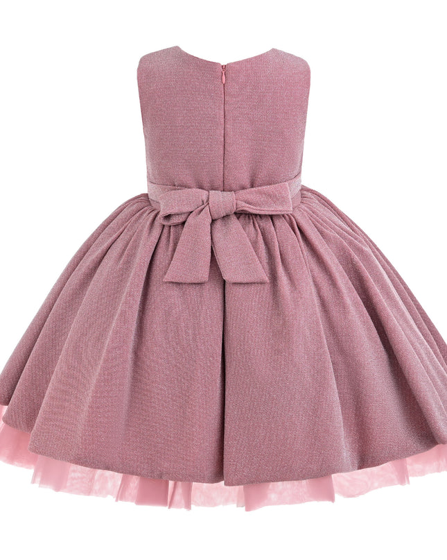 kids atelier tulleen Pink Isalyn Glitter Bow Dress