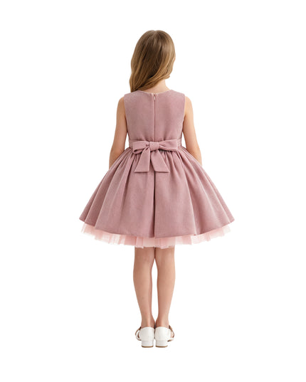kids atelier tulleen Pink Isalyn Glitter Bow Dress