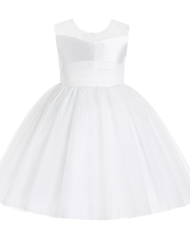 kids atelier tulleen White Hazel Tulle Party Dress