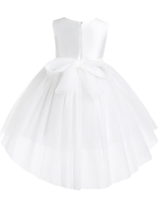 kids atelier tulleen White Hazel Tulle Party Dress