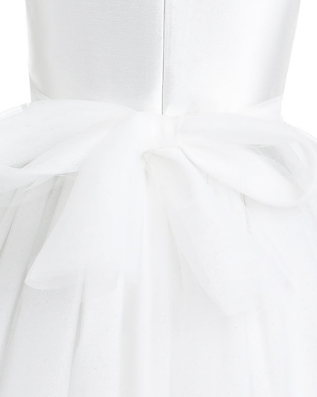 kids atelier tulleen White Hazel Tulle Party Dress
