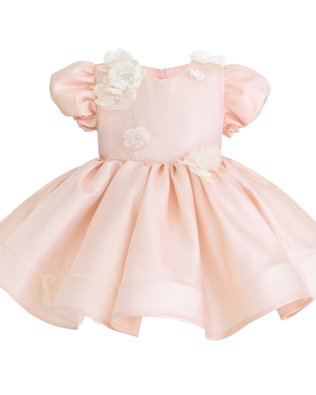kids atelier tulleen Pink Anabelle Floral Dress