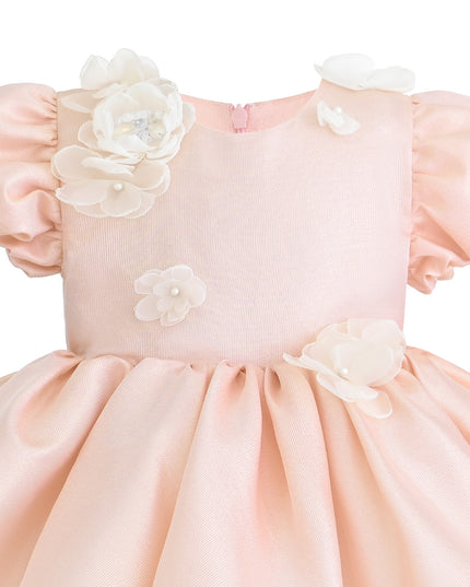 kids atelier tulleen Pink Anabelle Floral Dress