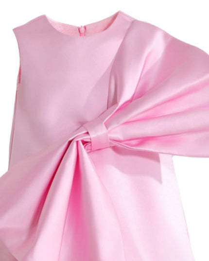 kids atelier tulleen Pink Dahlielle Satin Bow Dress
