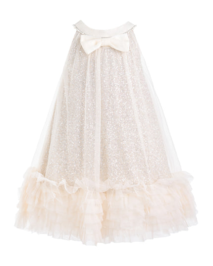 kids atelier tulleen Beige Tansy Petal Cascade Dress