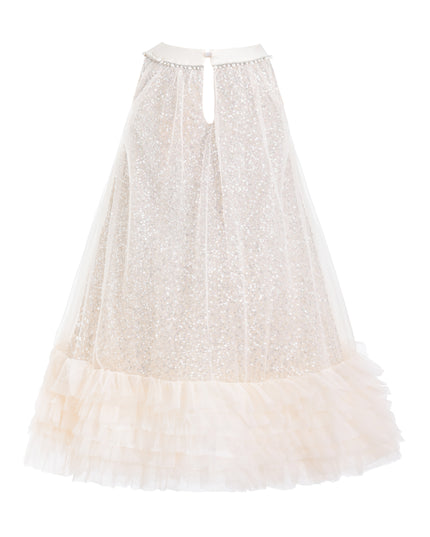 kids atelier tulleen Beige Tansy Petal Cascade Dress