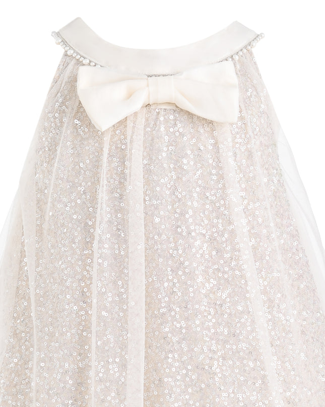 kids atelier tulleen Beige Tansy Petal Cascade Dress