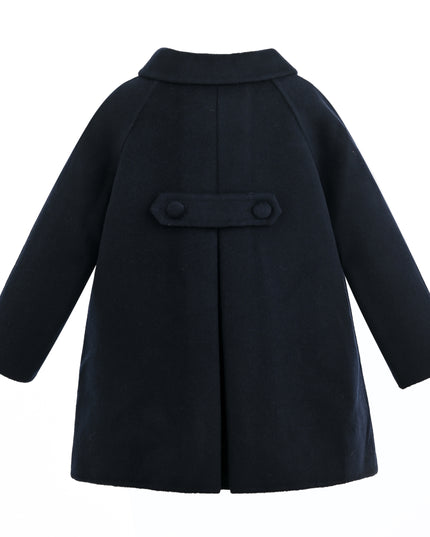 kids atelier tulleen Navy Winter Bow Coat