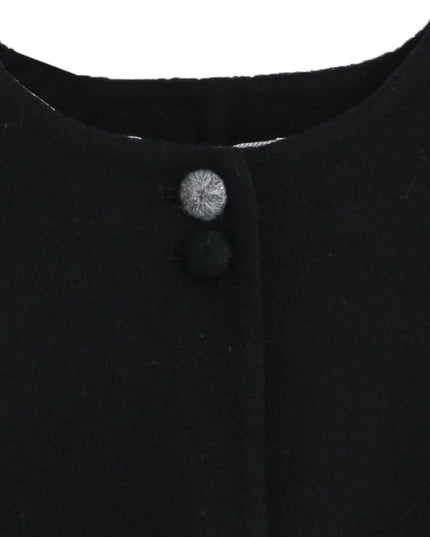 kids atelier tulleen Black Button Wool Jacket