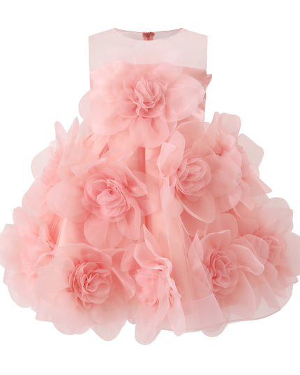 kids atelier tulleen Rose Briellea Embellished Sleeveless Dress