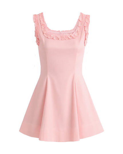 kids atelier tulleen Light Pink Ruffle Strap Dress