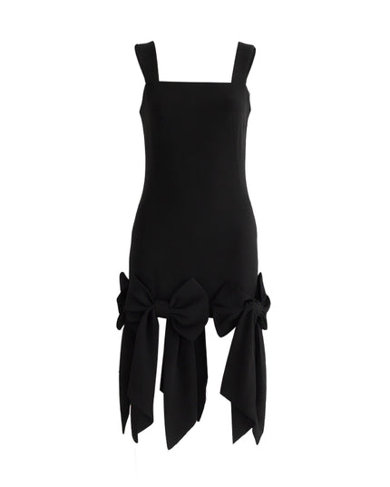 kids atelier tulleen Black Bow-Tail Dress