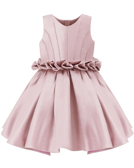 kids atelier tulleen Purple Ruffle Waist Formal Dress
