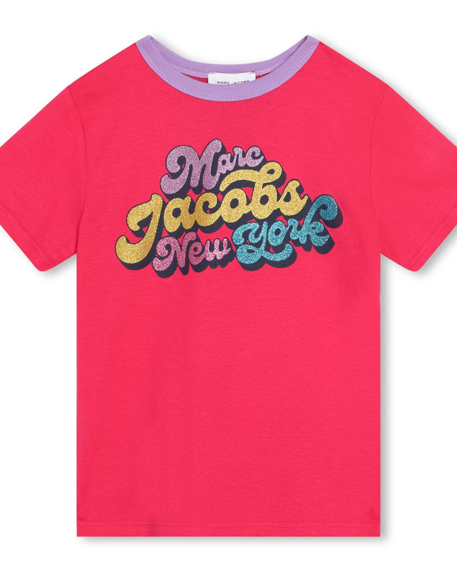 MARC JACOBS-W15669-494-FUSCHIA-SHORT SLEEVES TEE-SHIRT