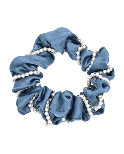 mimi tutu-MTPCS25008-Pearl Wrapped Satin Scrunchie