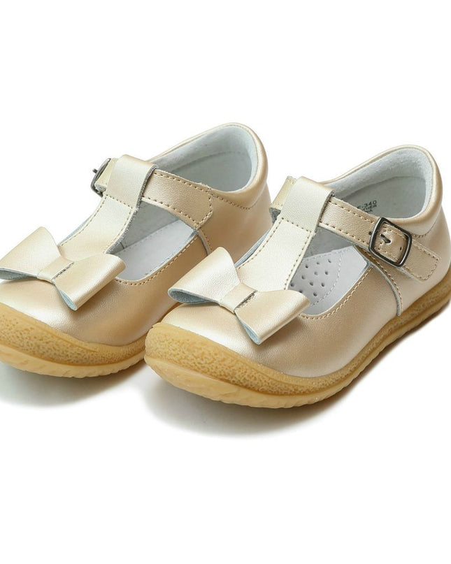 L'AMOUR-F-340CP-EMMA BOW T-STRAP MARY JANE-CHAMPAGNE