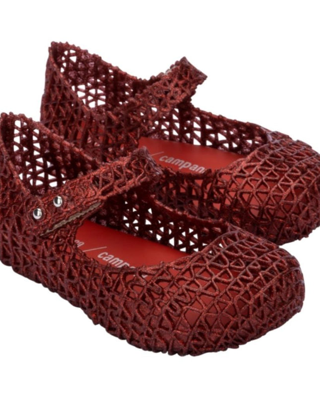 MELISSA-MINI CAMPANA PAPEL BB-32995-AC790-RED GLITTER