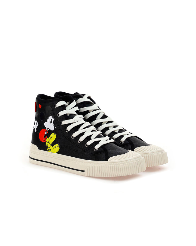 MOA-MDK725-HIGH TOP MICKEY MOUSE LEATHER BLACK COLLECTOR