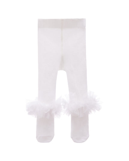 BANBLU-75C24P1E-AR-White-Ankle Ruffle Tights