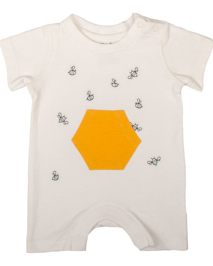 MILK354-BEE HIVE ROMPER
