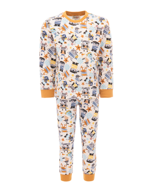 BANBLU-PIRATE CREW PRINT PJ SET-BB22014-BEIGE