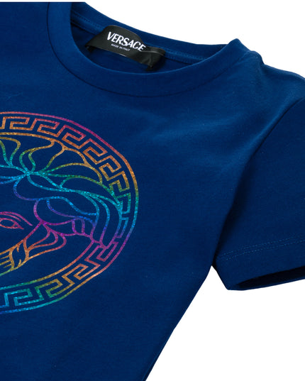 Blue Medusa Cotton T-Shirt