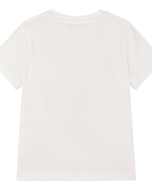 Ivory Cotton University Coral T-Shirt