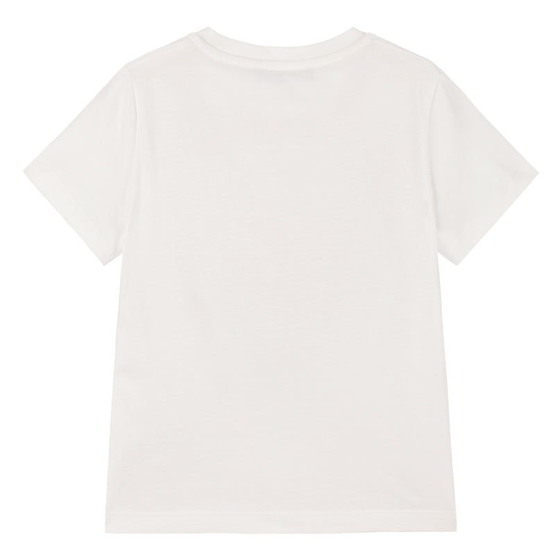 Ivory Cotton University Coral T-Shirt