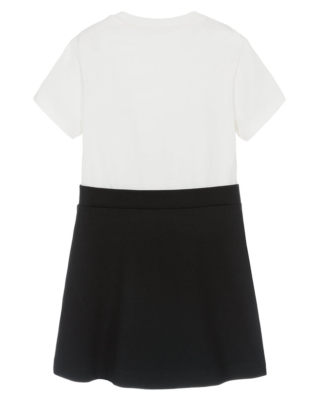 White & Black Medusa Dress