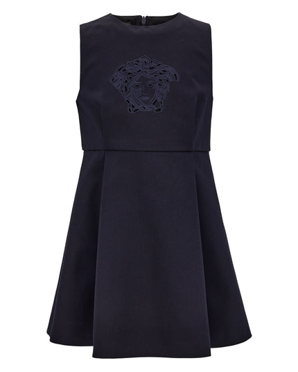 kidsatelier-versace-Navy Logo Dress