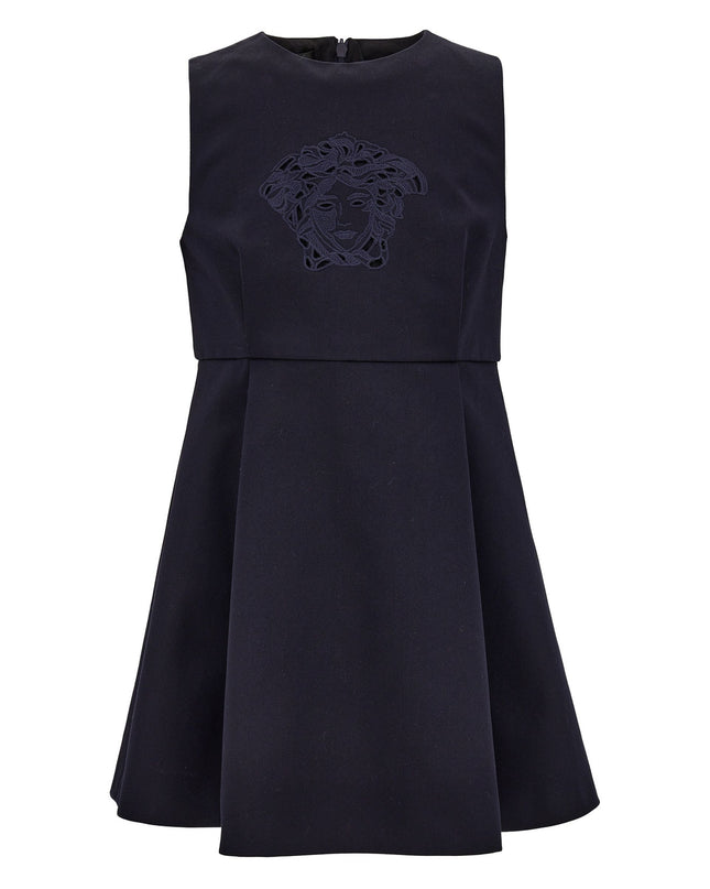 kidsatelier-versace-Navy Logo Dress