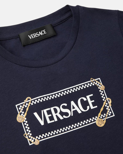 kidsatelier-versace-Safety-Pin-Logo-Kids-T-Shirt