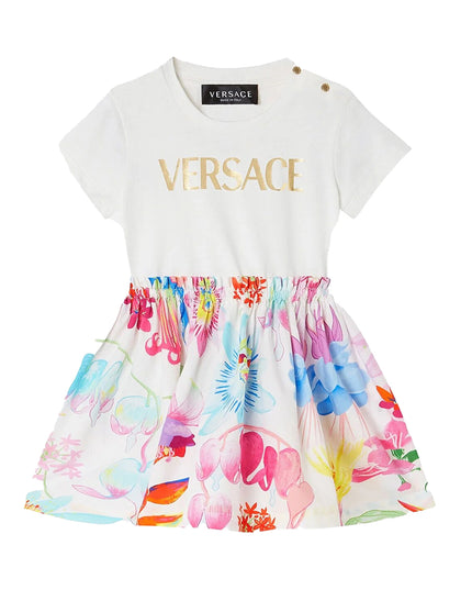 VERSACE-DRESS-1000354-1A02678-6W450-BIANCO+MULTICOLOR+ORO