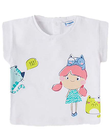 MAYORAL-S/S T-SHIRT-1025-37-WHITE