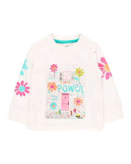 Boboli-off white-Knit t-Shirt for baby - organic-244000-1111
