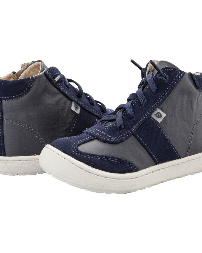 Old Soles-Travel High Top Navy / Navy Suede (White Sole)-#9001