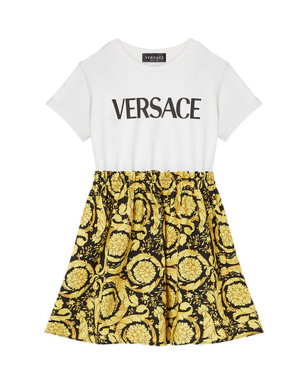 VERSACE-DRESS-1000327-1A02444-6W010-WHITE+BLACK+GOLD
