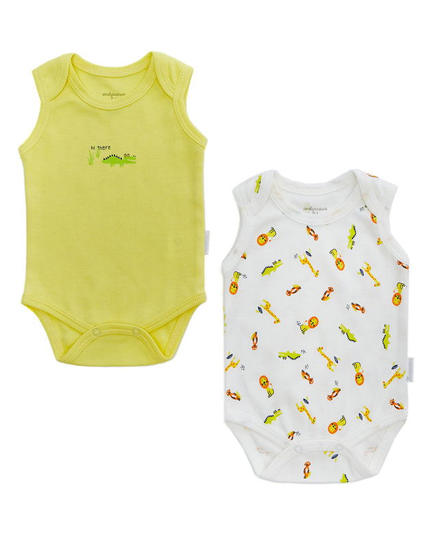 Andy Wawa-YELLOW-BABY BODY 2 PCS BODY  CUTE CROCODILE-AC22534