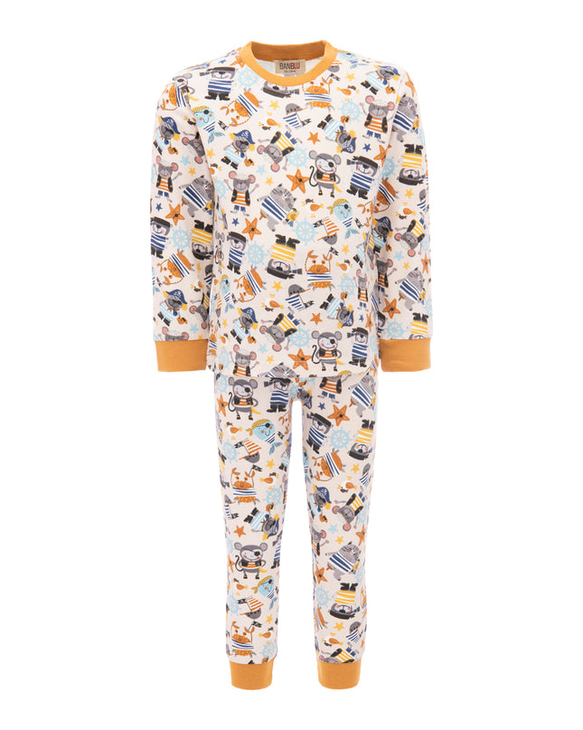 BANBLU-PIRATE CREW PRINT PJ SET-BB22014-BEIGE