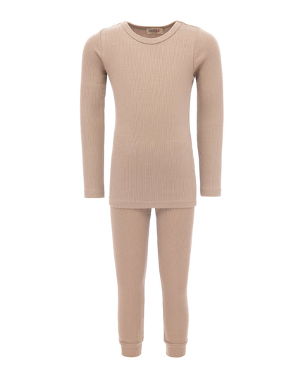 BANBLU-LS TOP & BOTTOM SET-51075-TAUPE