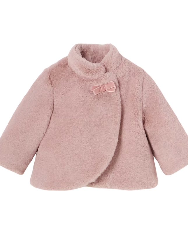 Mayoral-2477-31-Blush-Fur coat