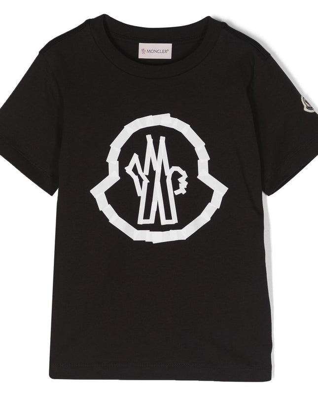 Moncler-J1-954-8C000-13-89AFV-999-BLACK-SS T-SHIRT