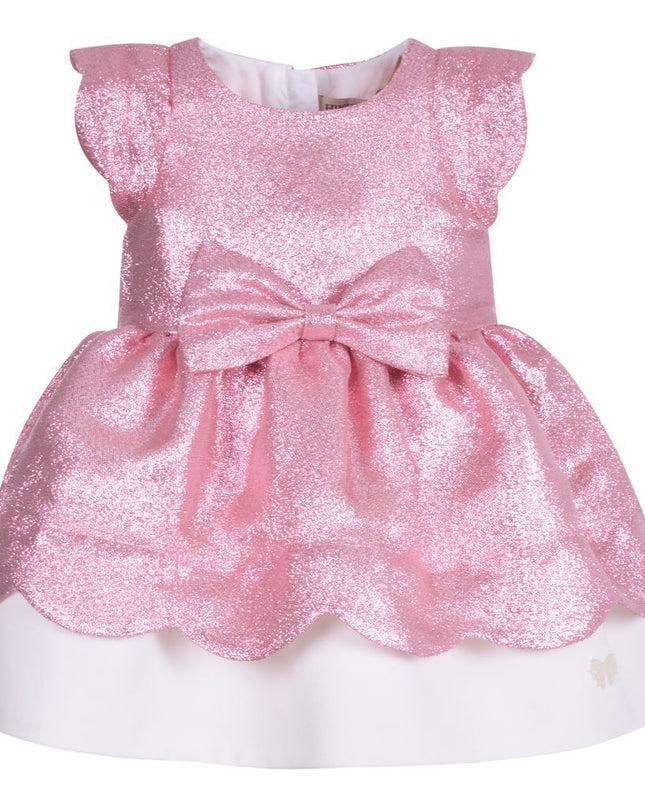 HUCKLEBONES-AW20-191-SCALLOPED BODICE DRESS & BLOOMERS-SUGARPLUM