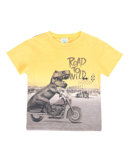Boboli-honey-Knit t-Shirt dye for boy-314143-1164