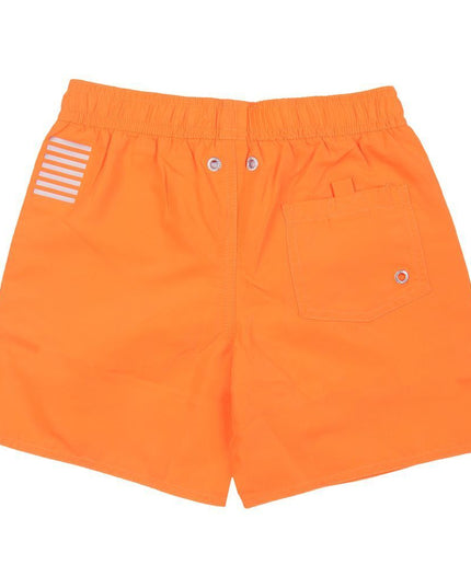 Kids Atelier-Armani-Orange Swim Shorts