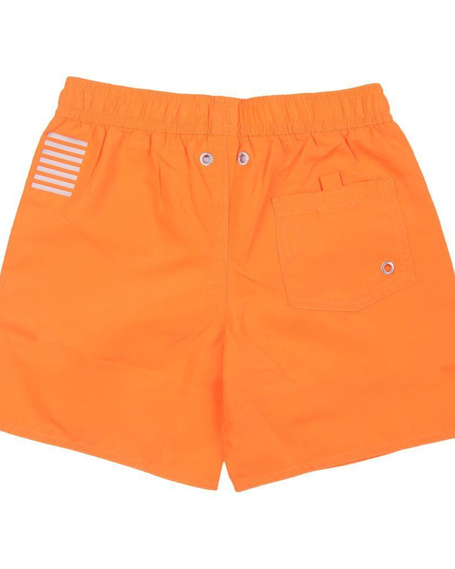 Kids Atelier-Armani-Orange Swim Shorts