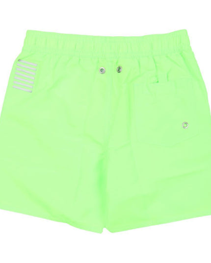 Kids Atelier-Armani-Light Green Swim Shorts